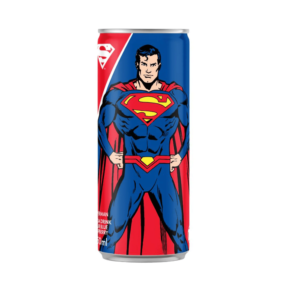 Superman Soda Sour Blue Raspberry - My American Shop