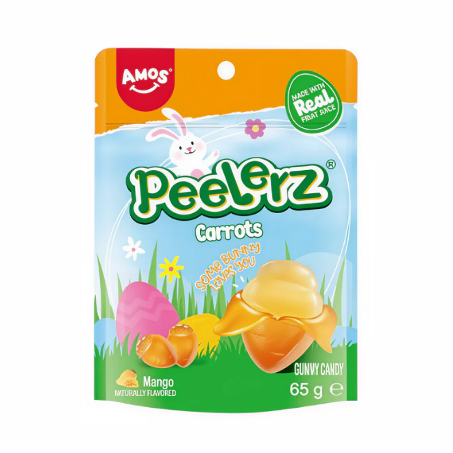 Candy Amos Peelerz Gummy Carrots Easter - My American Shop