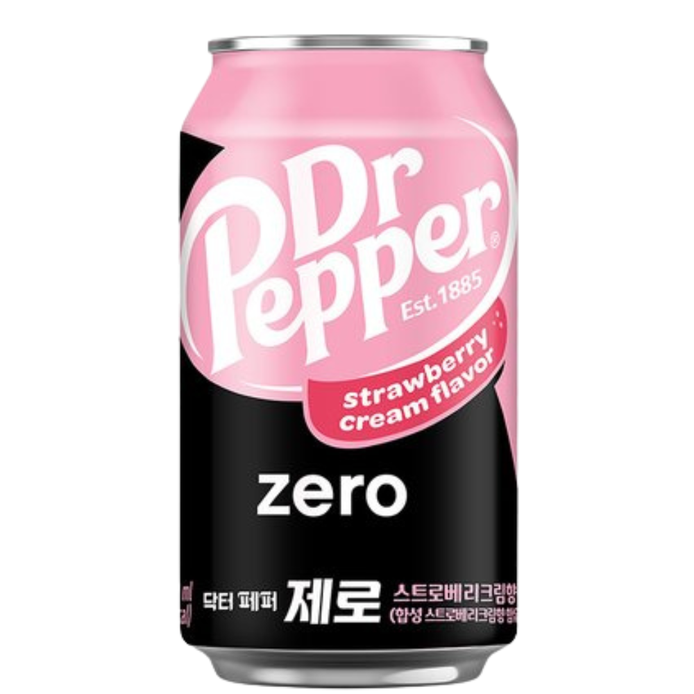 Coca Cola Dr Pepper Zero Strawberry Cream Flavor - My American Shop