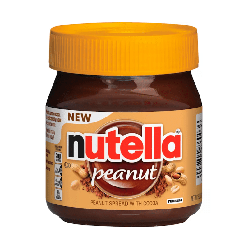 Pot de Nutella Peanut, pâte à tartiner au cacao et aux noisettes Nutella avec un goût d’arachides/ cacahouètes grillées – disponible sur My American Shop