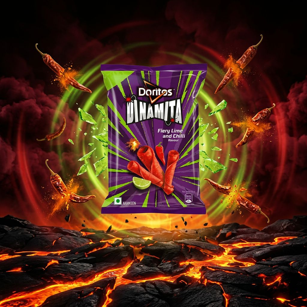 Doritos Dinamita Fiery Lime and Chilli, chips roulées épicées importées des USA, disponible sur My American Shop
