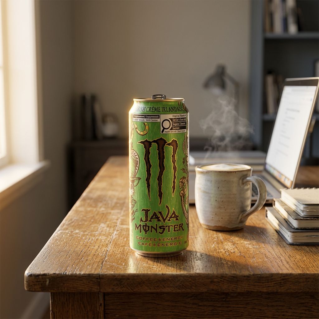 Monster Java Irish Creme, canette énergie café 443ml importée des USA, disponible sur My American Shop