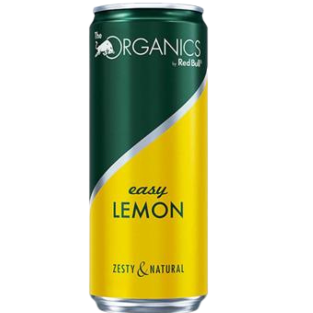 Red Bull Organics Easy Lemon 330ml : soda bio pétillant saveur citron frais