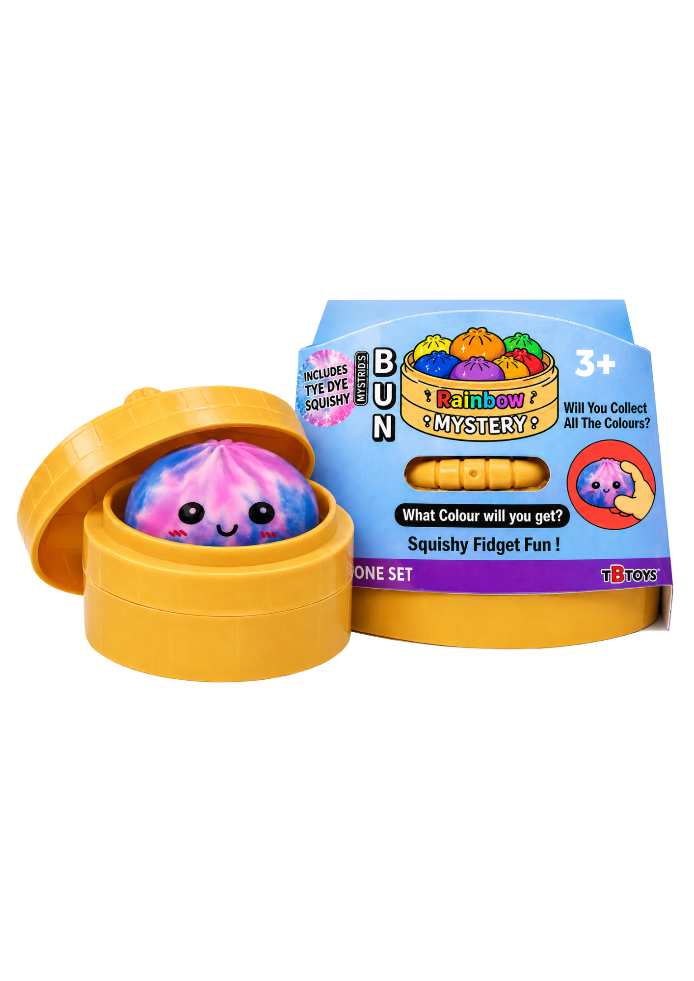 Squishy Tye and Dye Bun Toy Medium