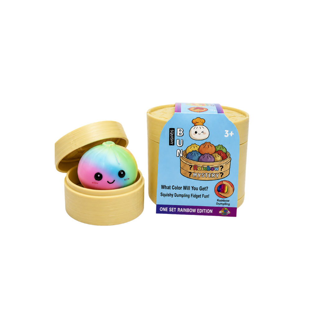 Juguete Squishy Bun Arcoíris S