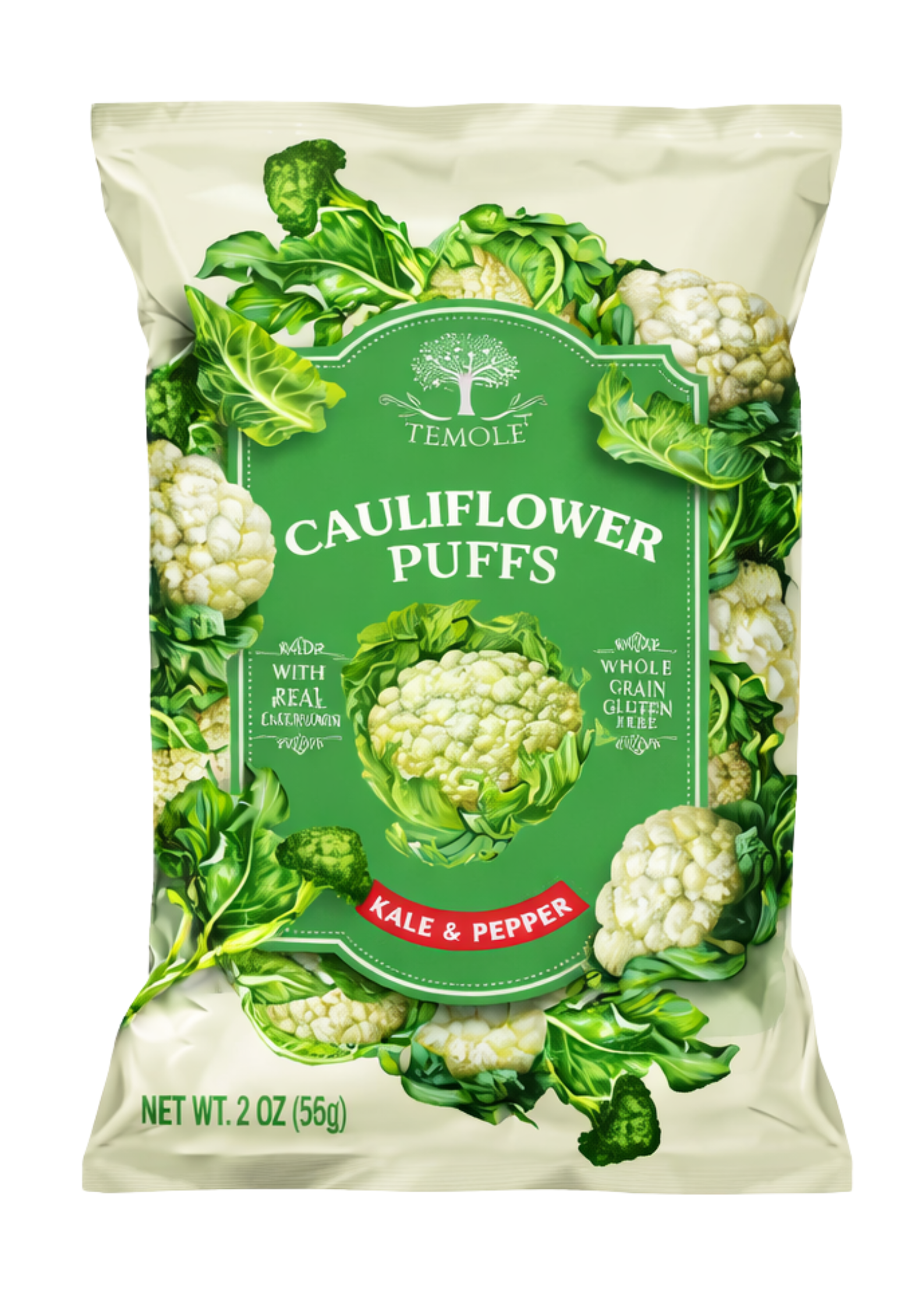 Bocaditos de coliflor con col rizada y pimienta Temole