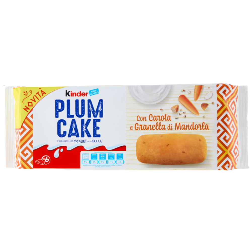Kinder Plumcake Carrot