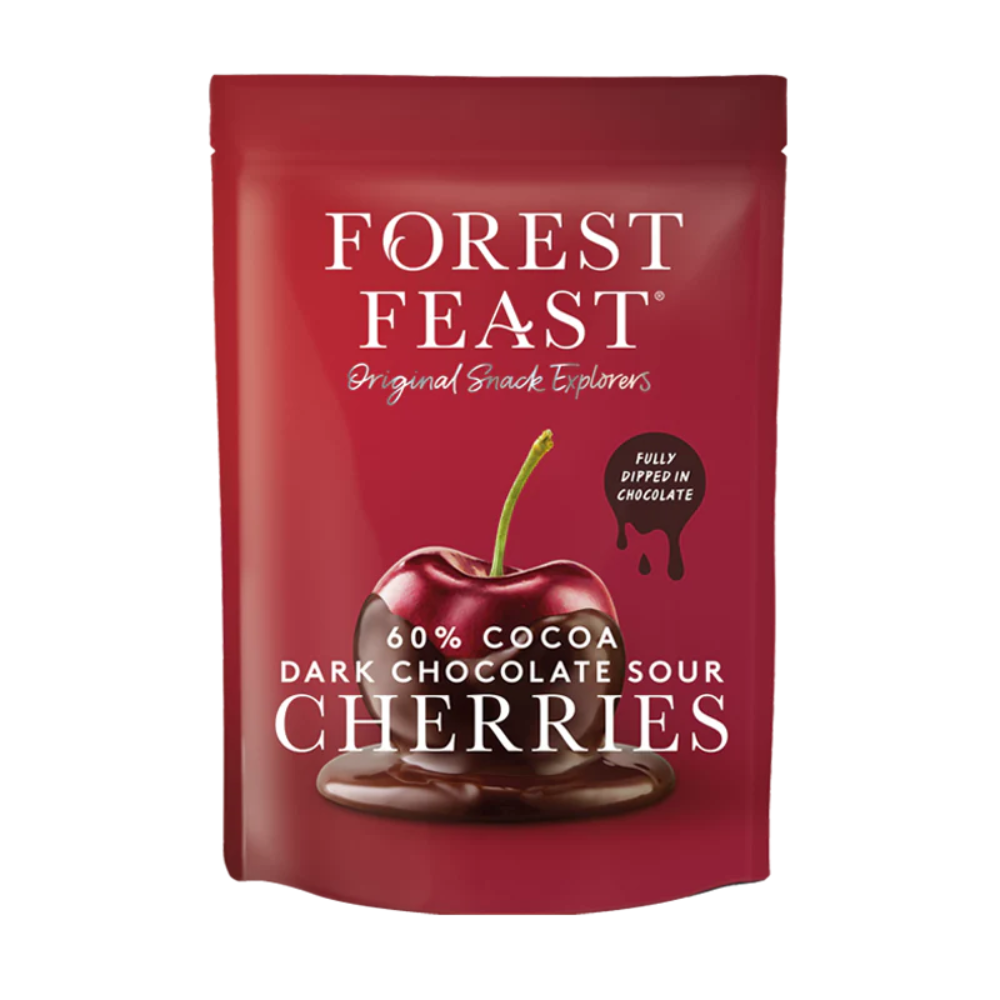 Forest Feast Dark Chocolate Sour Cherries - My American Shop