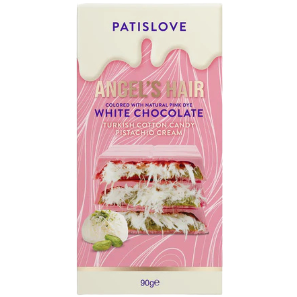 Patislove White Chocolate Raspberry Dubai Chocolate Angel's Hair
