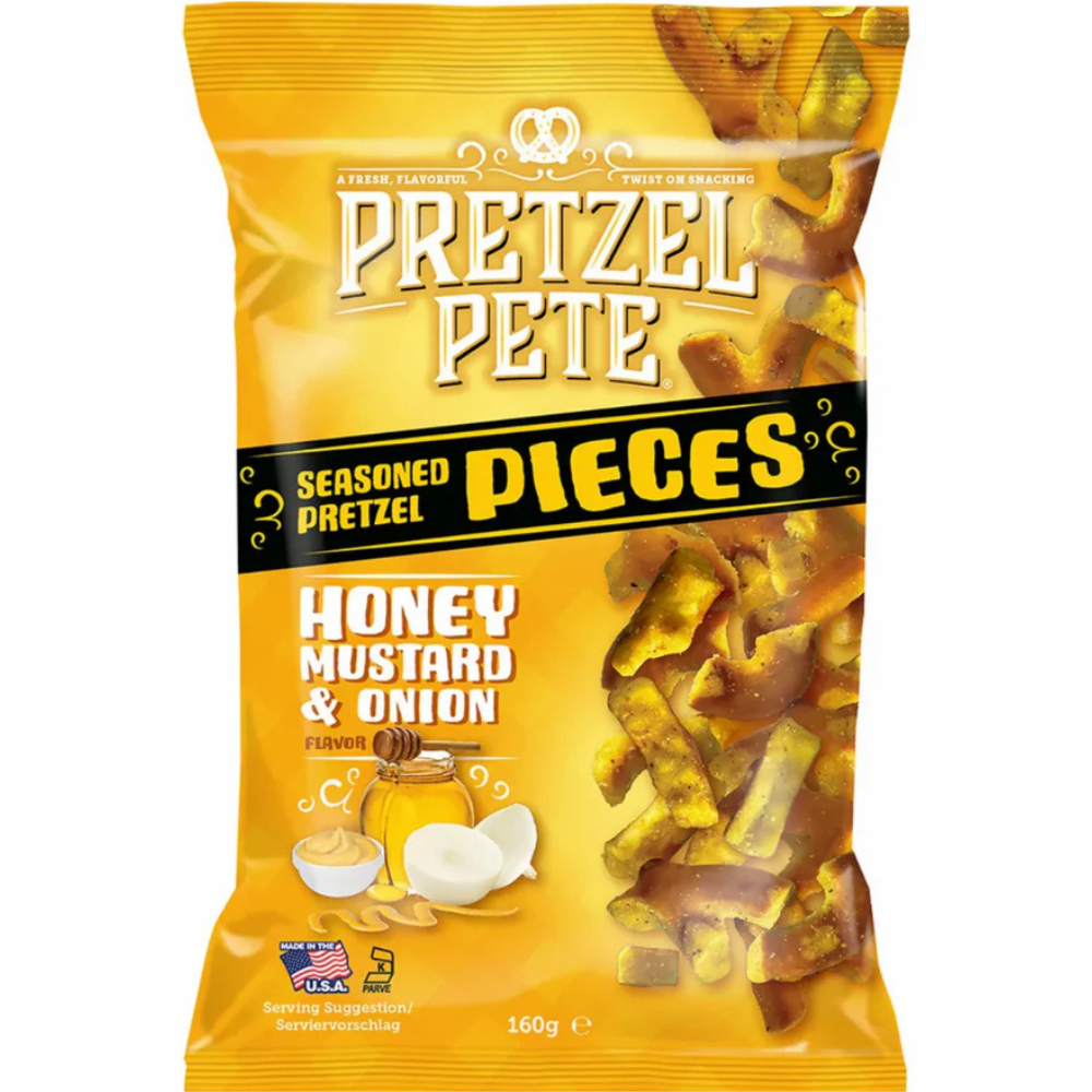 Pretzel Pete Pieces Honey Mustard & Onion - My American Shop