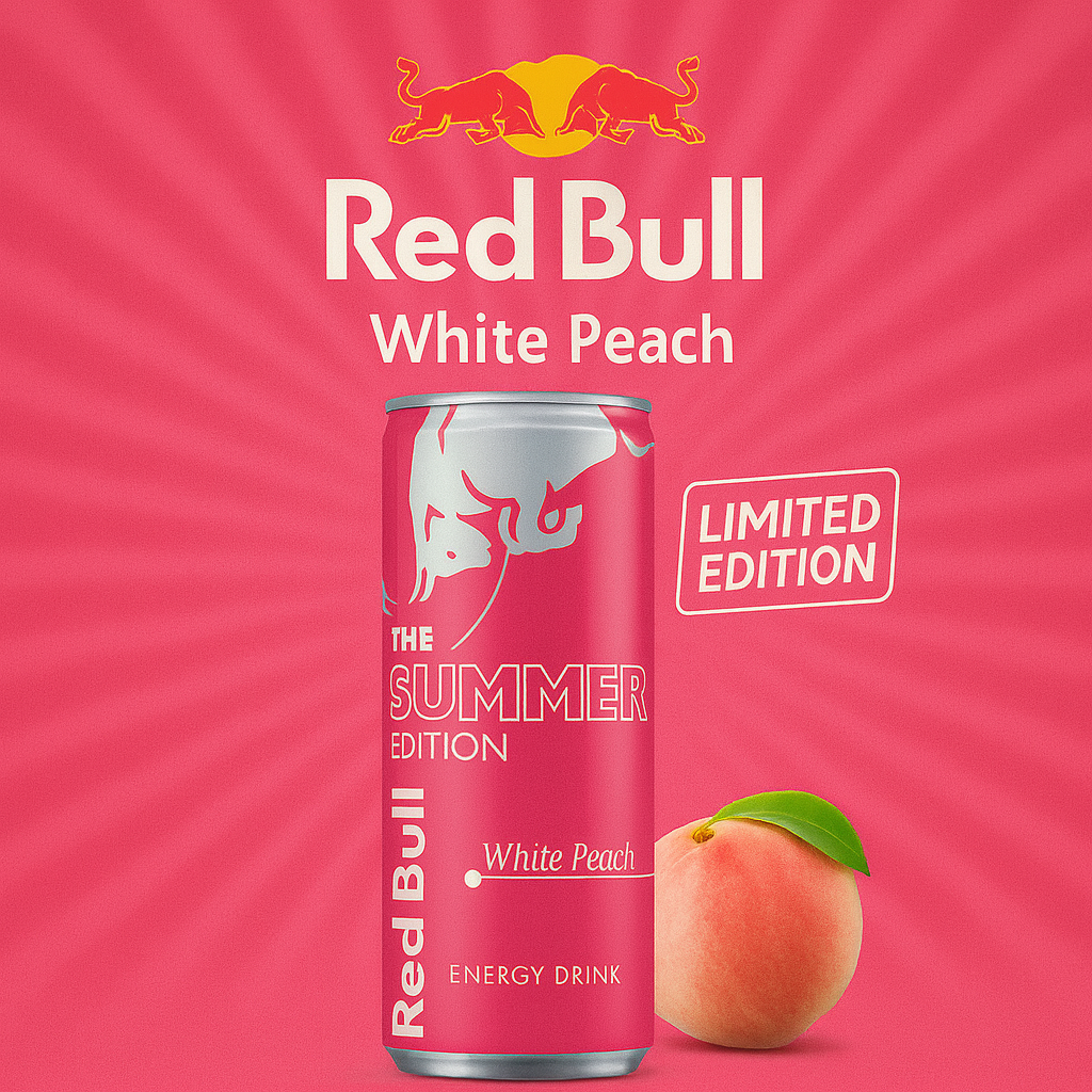 Red Bull Energy Drink The Summer Edition White Peach