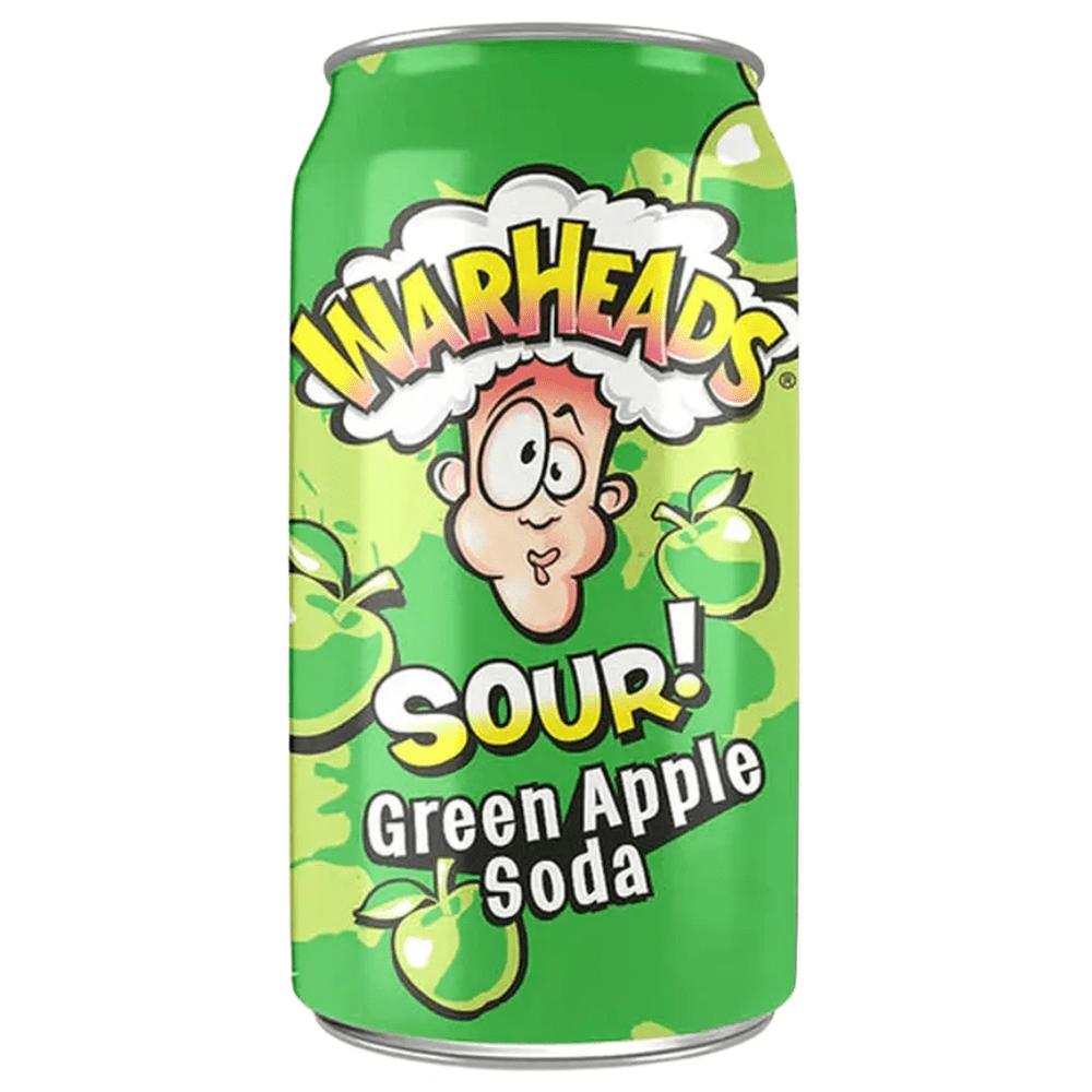 Warheads Sour Green Apple Soda - My American Shop