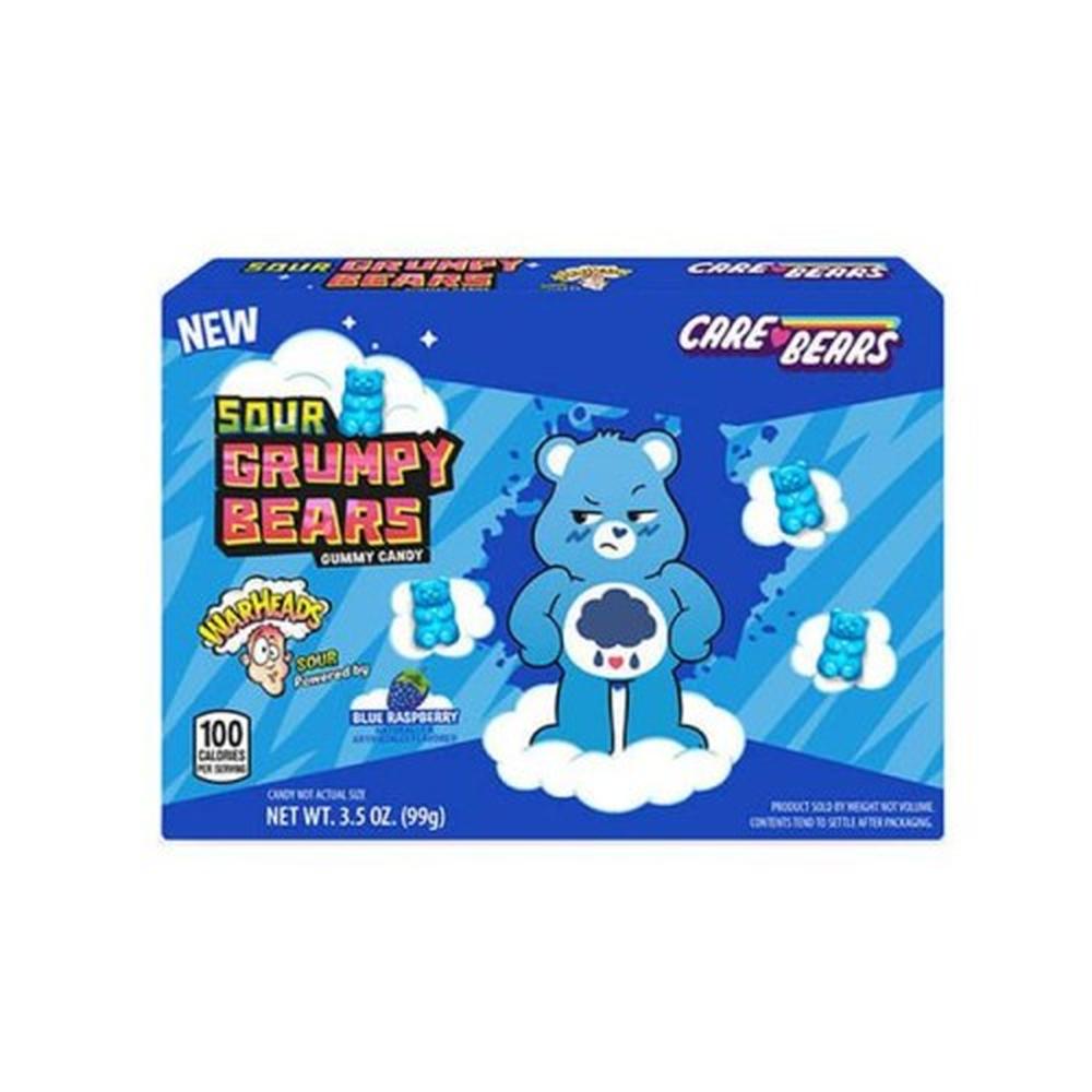 Warheads Sour Grumpy Bears Blue Raspberry - My American Shop