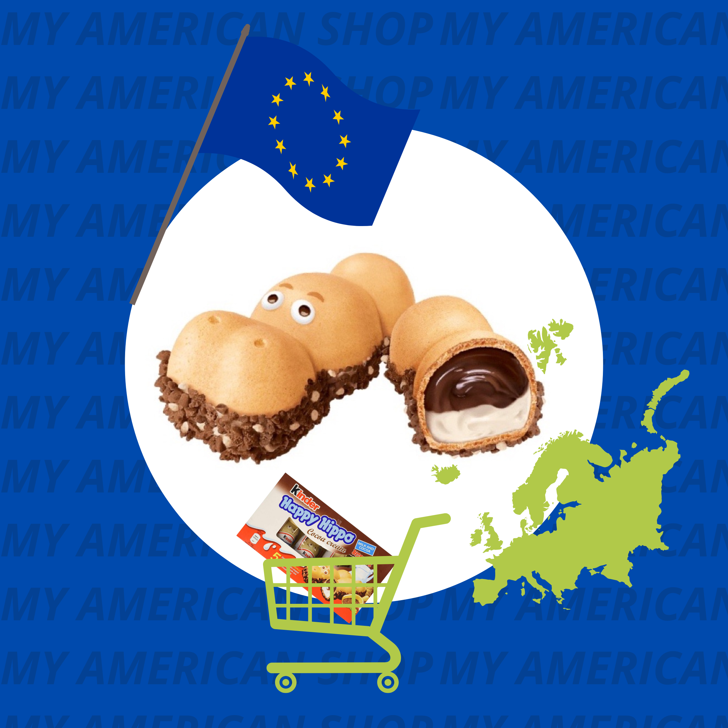 Happy Hippo - My American Shop