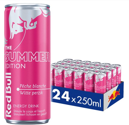Pack Red Bull Energy Drink The Summer Edition White Peach (24 unités) - My American Shop