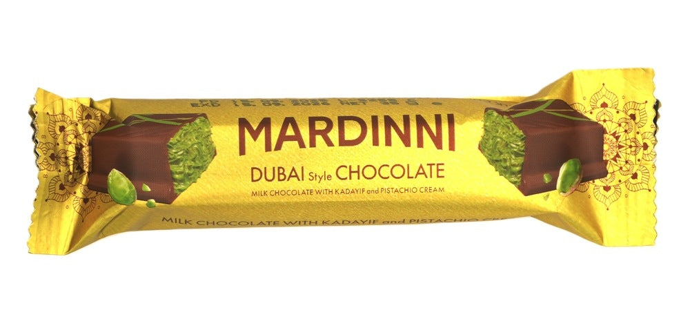 Chocolate Mardinni Dubai con Kunafa y Crema de Pistacho Pequeño