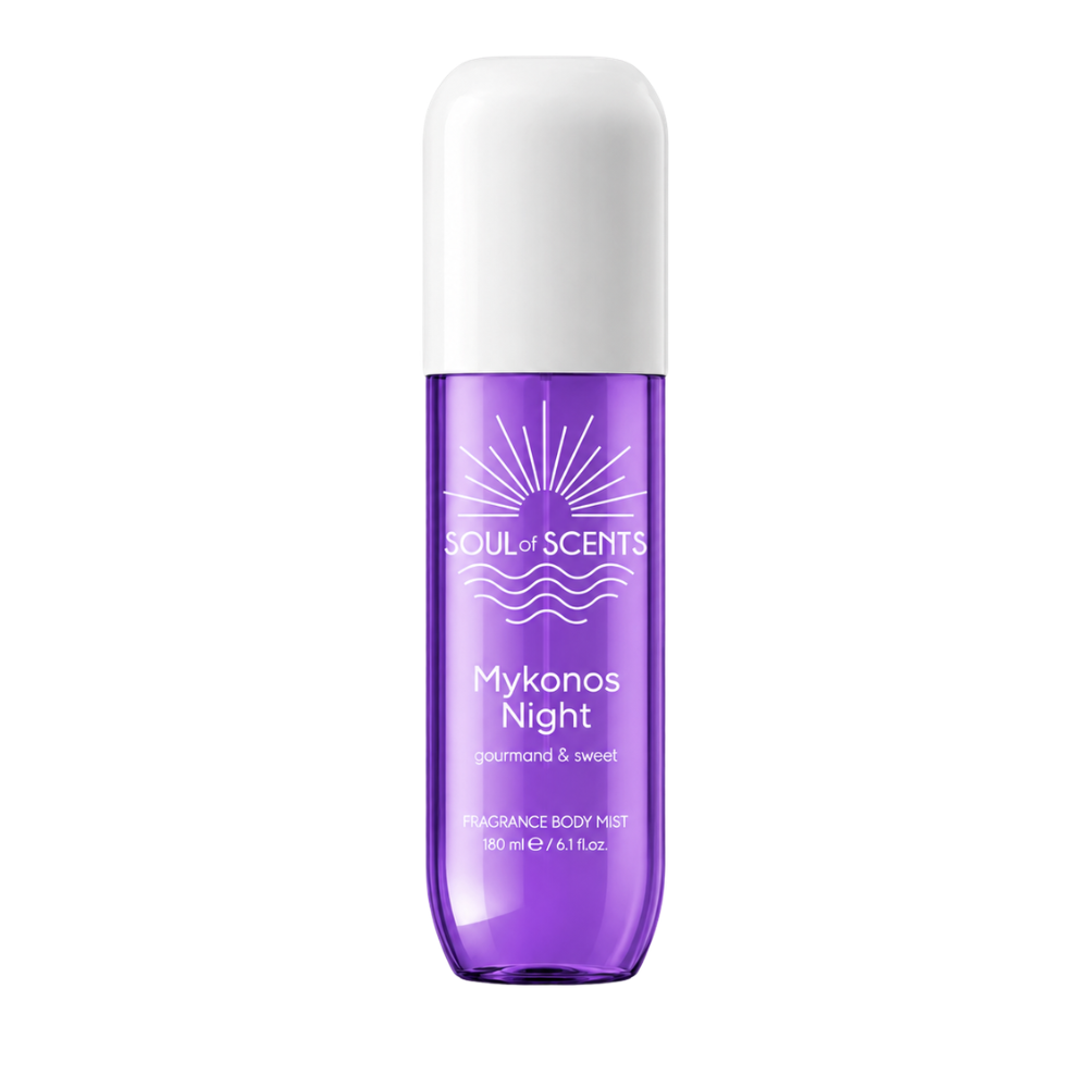 Bruma corporal perfumada Soul Of Scents Noche de Miconos