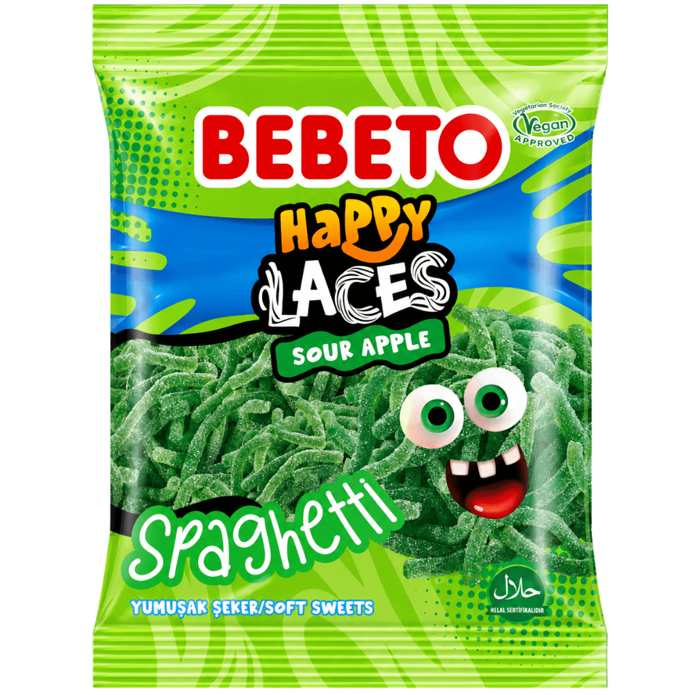 Bebeto Spaghetti Happy Laces Manzana Ácida