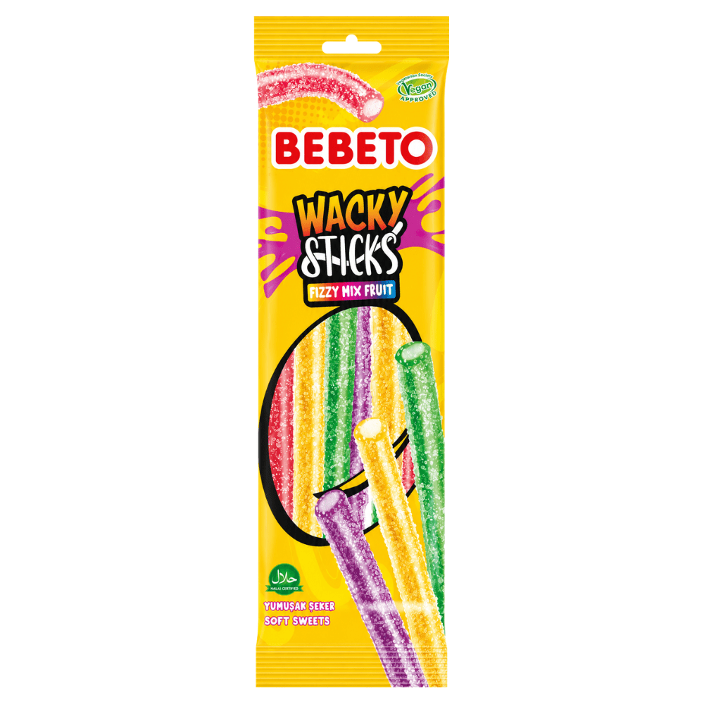 Bebeto Palitos Locos Mezcla de Frutas Efervescente