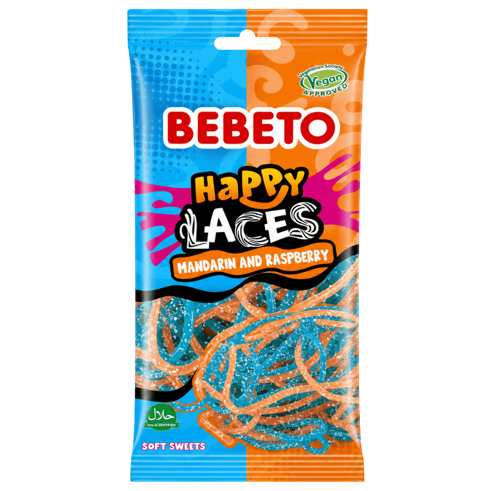 Bebeto Happy Laces Mandarina y Frambuesa