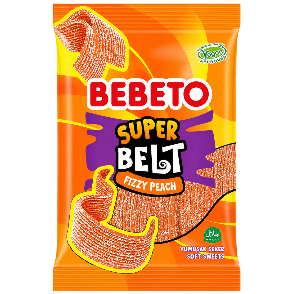 Cinta Super Fizzy de melocotón de Bebeto