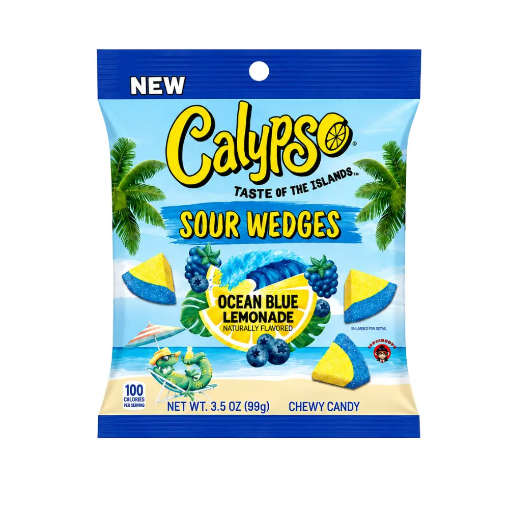 Gajos ácidos Calypso, limonada azul océano
