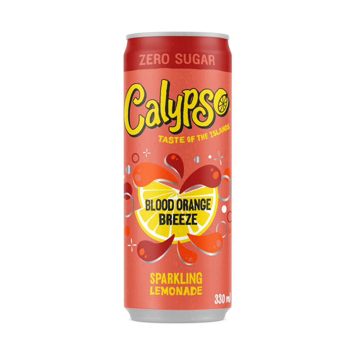 Limonada Calypso Sparkling Naranja Sanguina Breeze Sin Azúcar