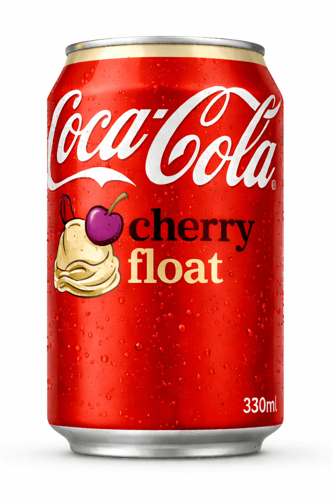 Lata de Coca Cola Cherry Float