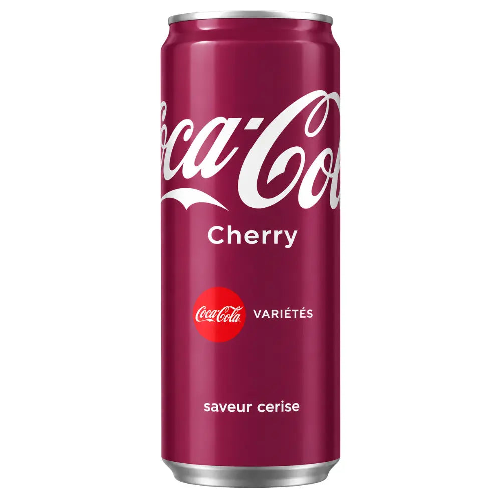 Coca Cola lata delgada de cereza