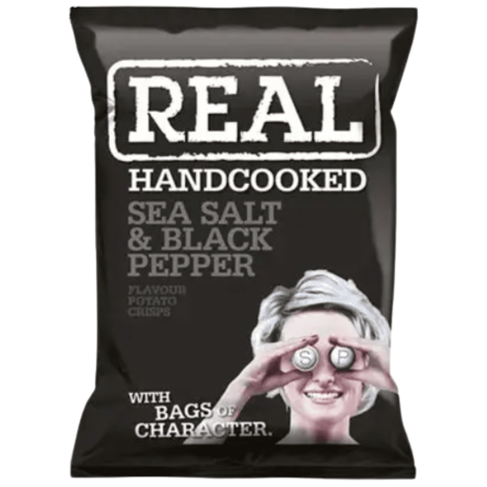 Realmente Crujiente con Sal Marina y Pimienta Negra