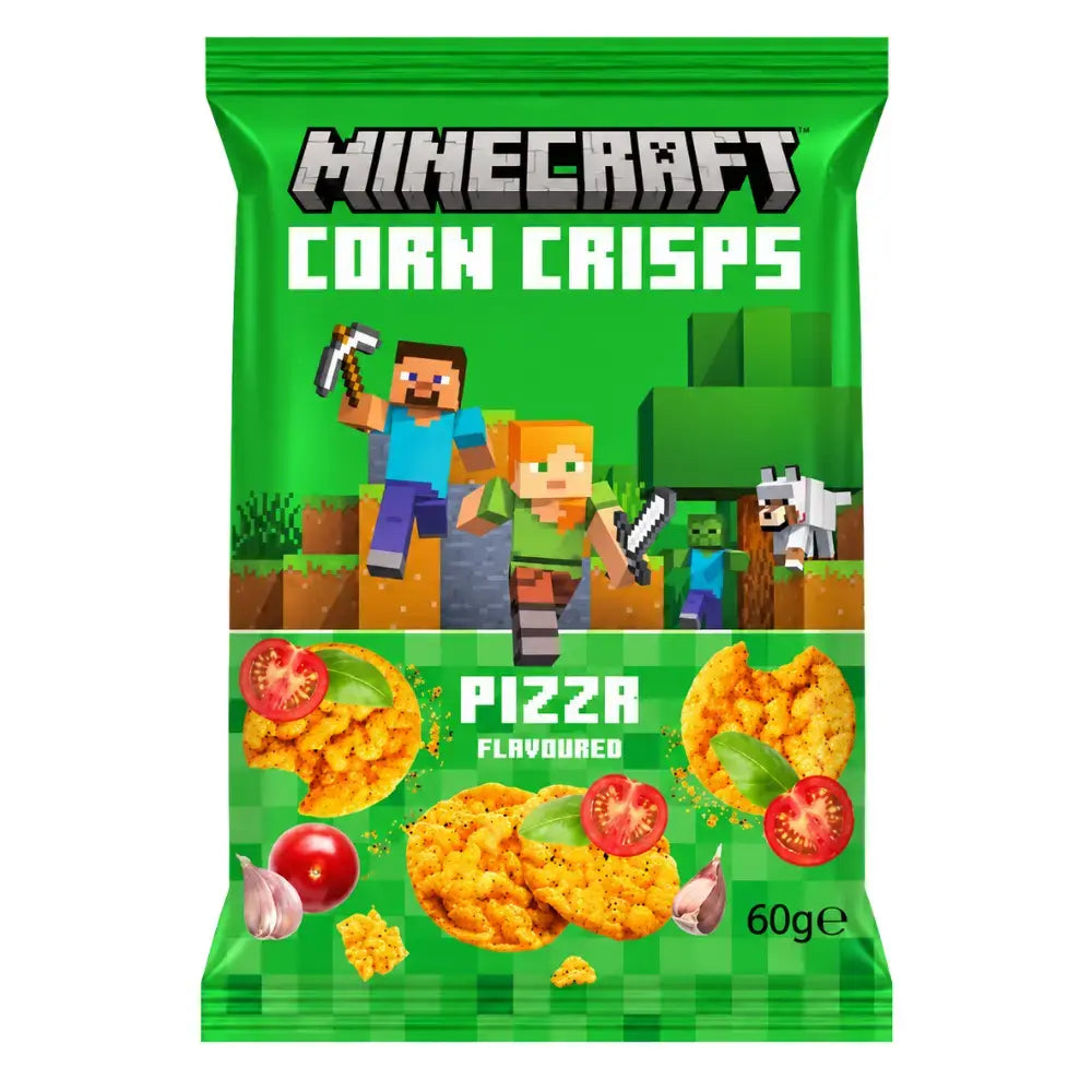 Crujientes de maíz Minecraft sabor pizza