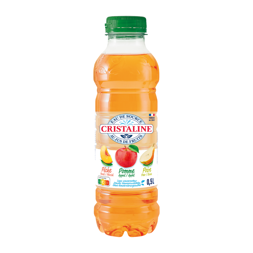 Cristaline Manzana Pera y Durazno