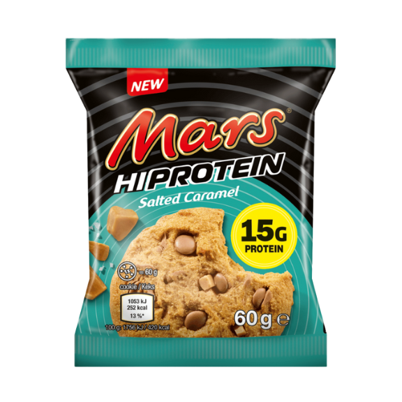 Barrita proteica con sabor a galleta y caramelo salado Mars