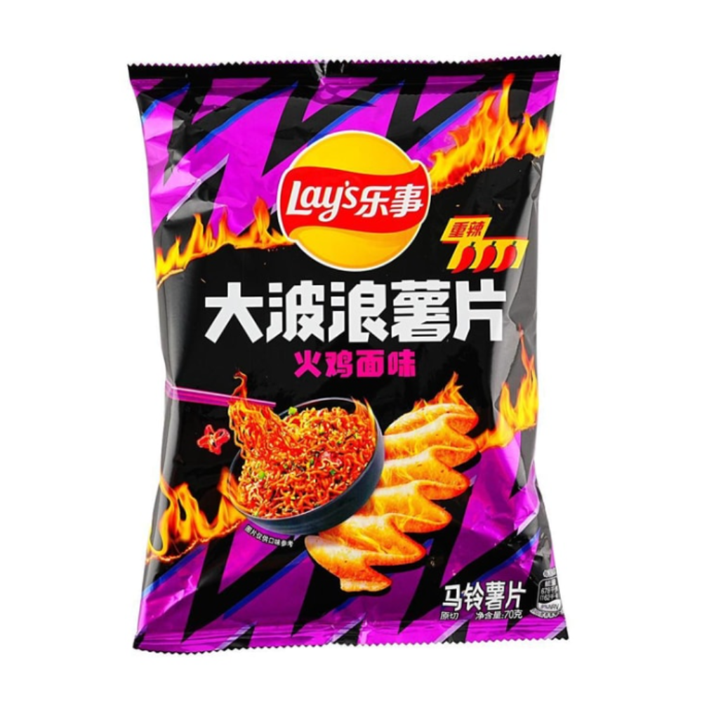 Lay's Big Wave Hot Chicken Noodle Flavor - My American Shop