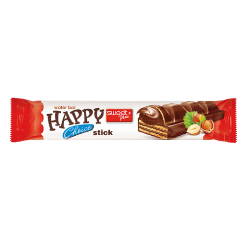 Happy Choice Wafer Stick Hazelnut cream and cocoa - My American Shop