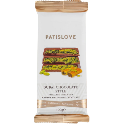Patislove Dubai Milk Chocolate Pistachio & Kadayif - My American Shop
