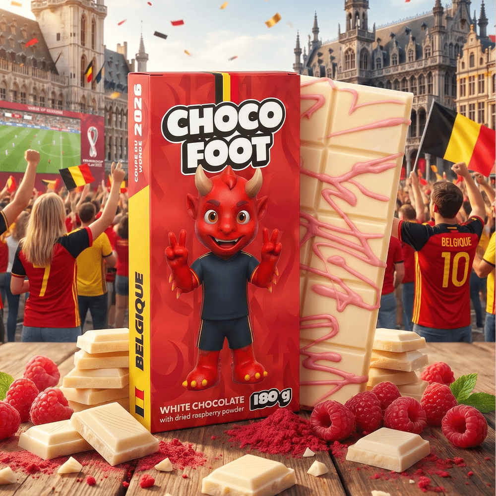 Chocolate de frambuesa Choco Foot Bélgica