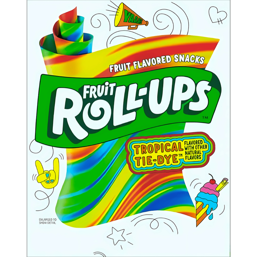 Betty Crocker Rollos de fruta Tropical Tie-dye