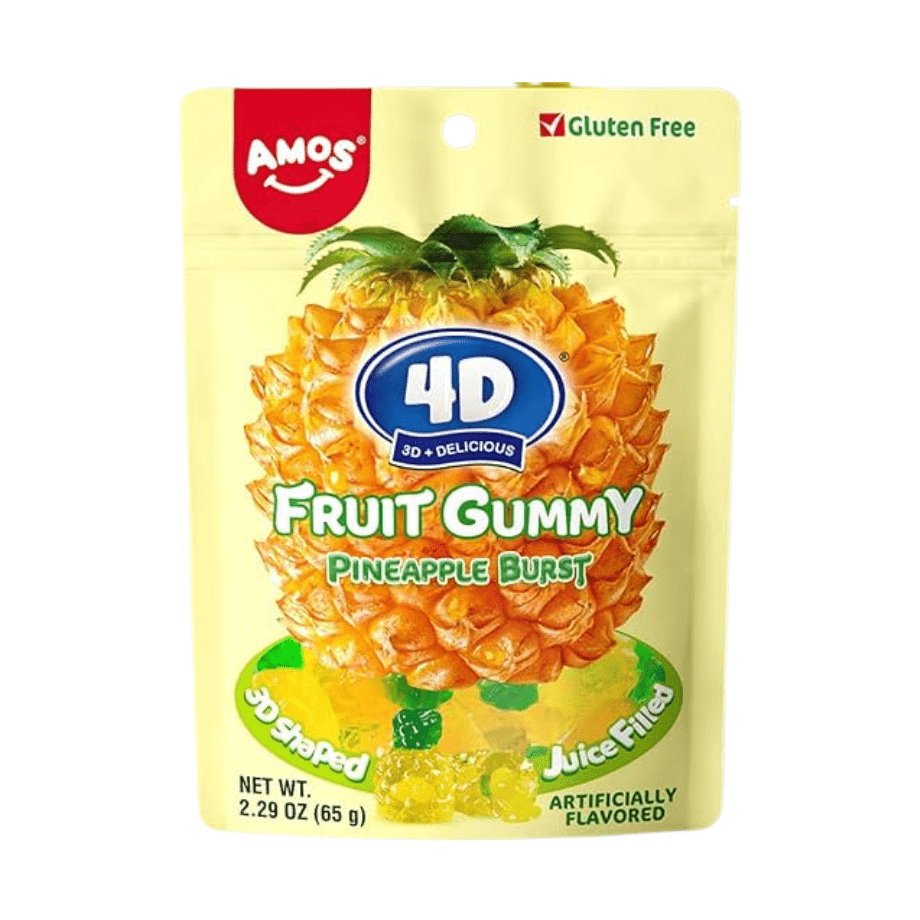Gomitas de Fruta Amos 4D con Piña