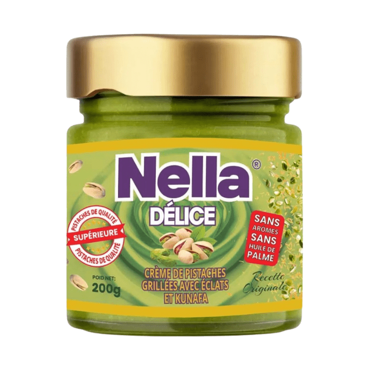 Crema de pistacho tostado Nella Délice con kadaif