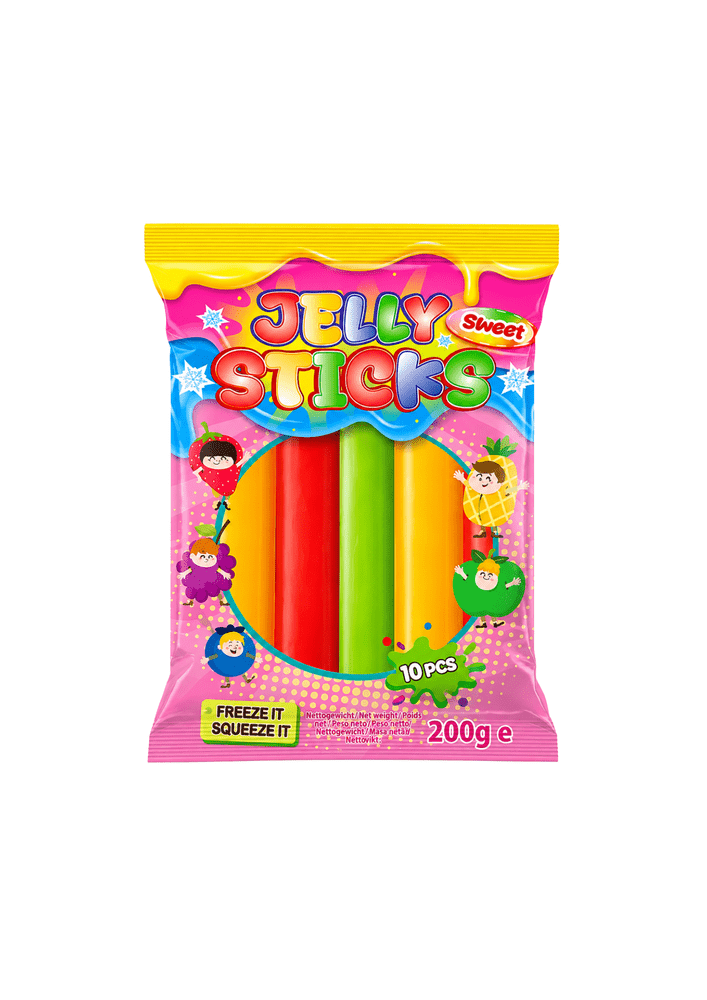 Palitos de gelatina dulce