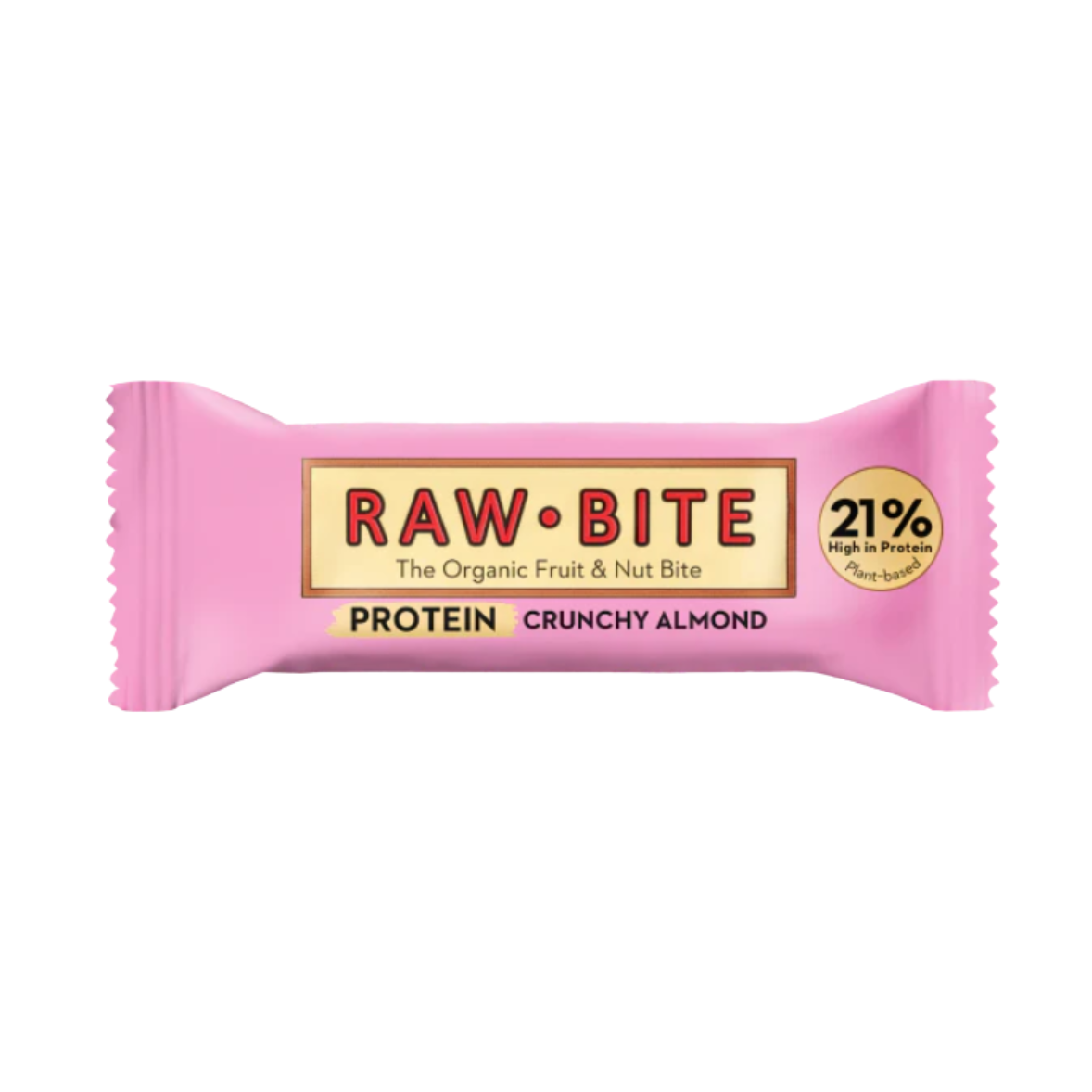 Rawbite Organic Protein Crunchy Almond - My American Shop