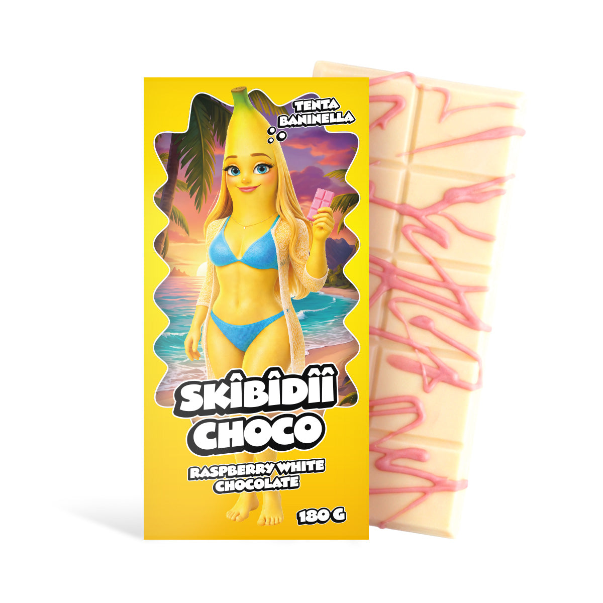 Skibidii Choco Tenta Daniella Raspberry White Chocolate - My American Shop