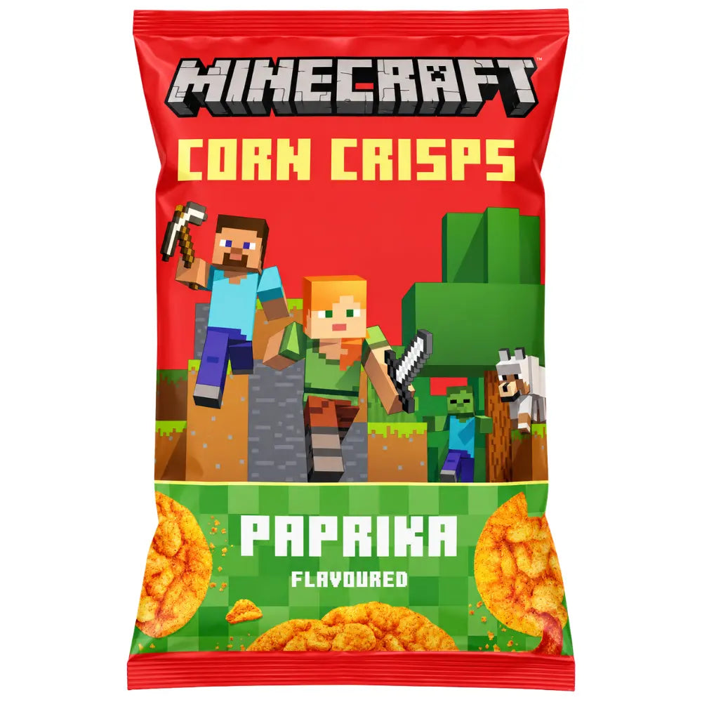 Crujientes de maíz Minecraft sabor pimentón