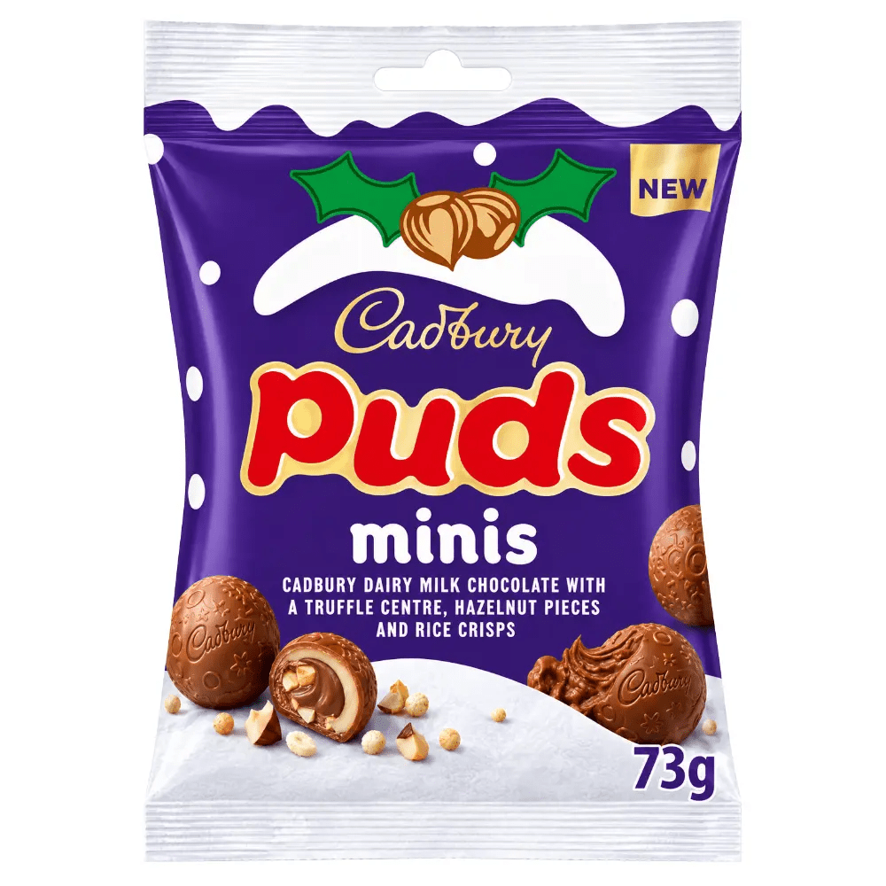 Bolsa de chocolates Cadbury Dairy Milk Mini Puds