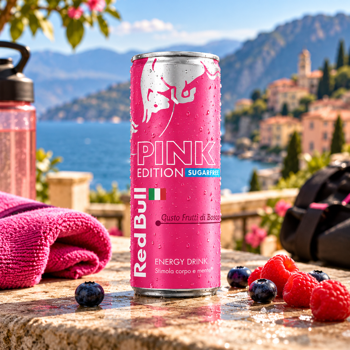 Red Bull Energy Pink Edition Wild Berry sin azúcar