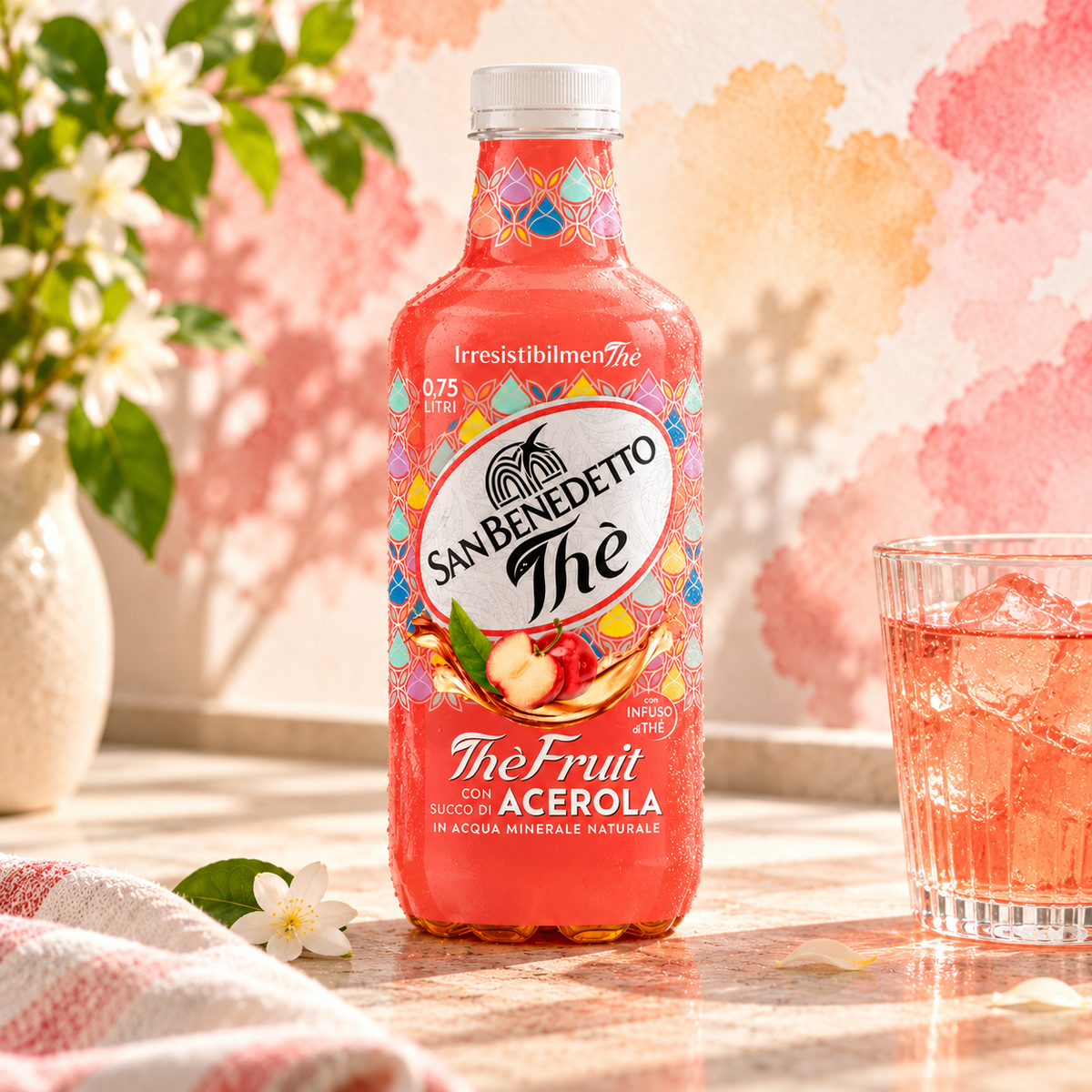 Té de frutas con acerola San Benedetto