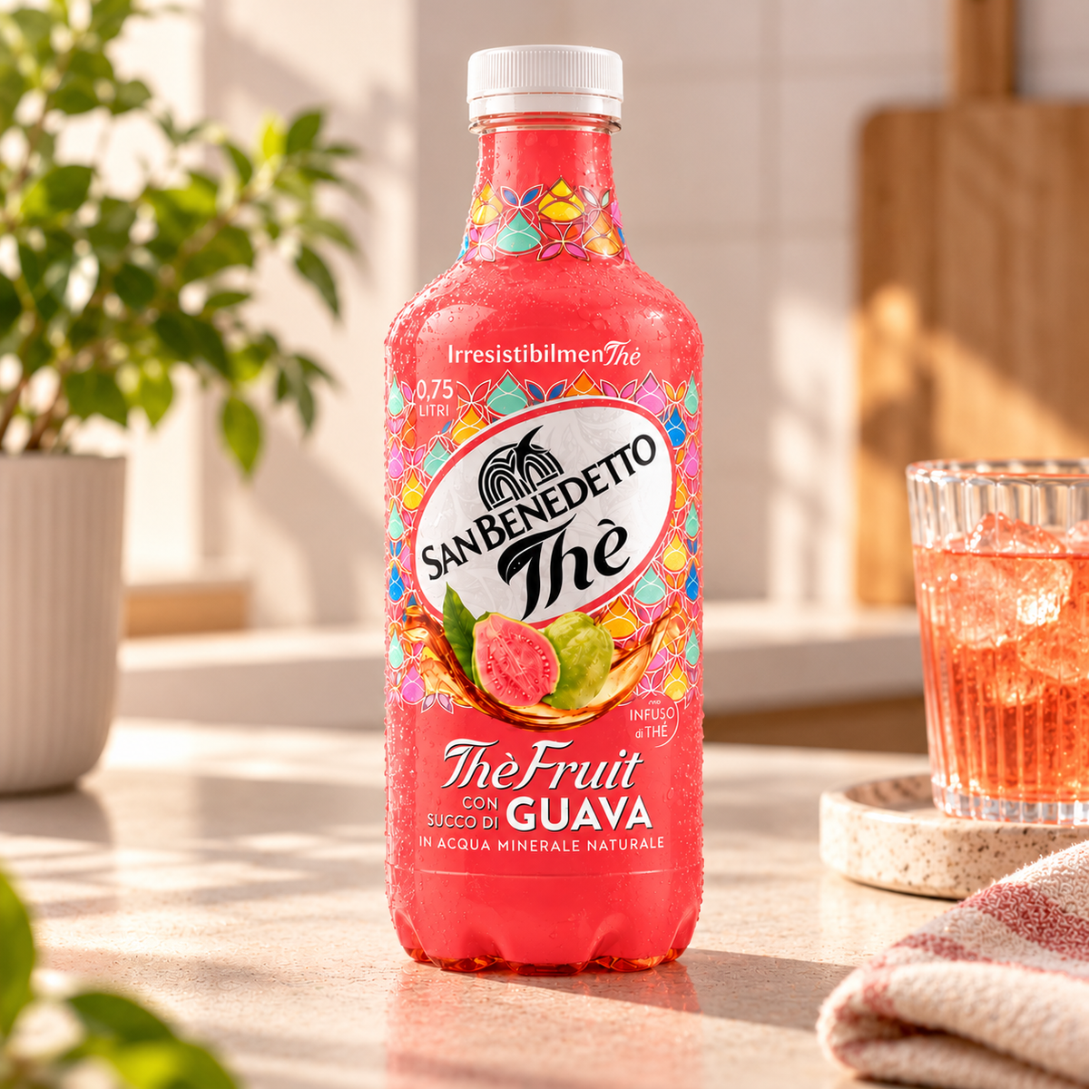 Té de frutas de guayaba San Benedetto