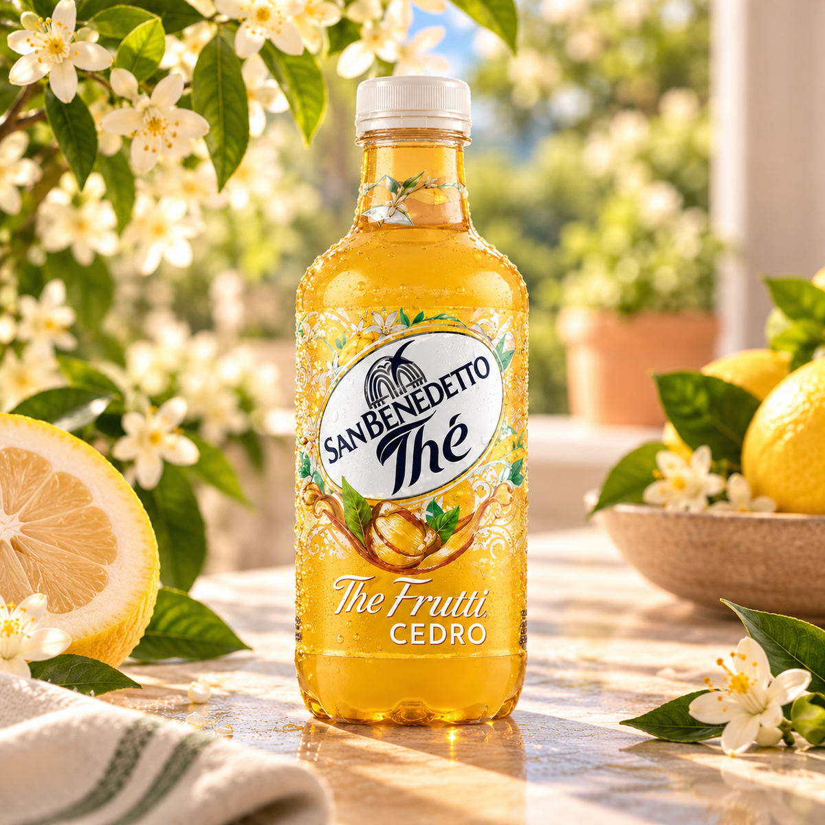 Té de frutas con cidra San Benedetto