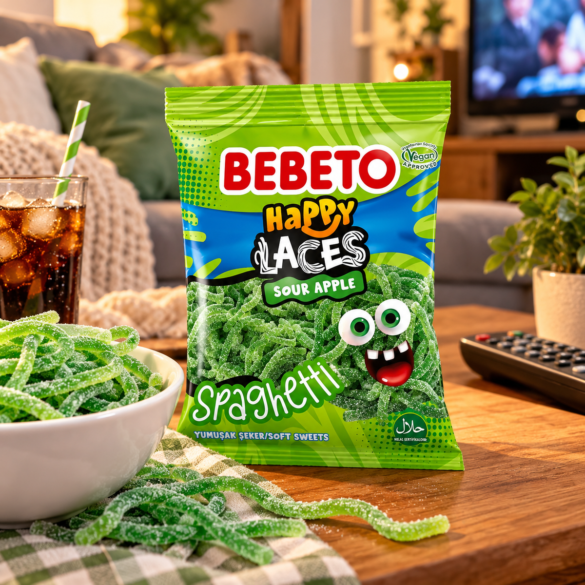 Bebeto Spaghetti Happy Laces Manzana Ácida